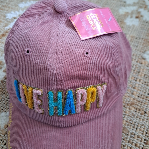 SS Baseball Cap Live Happy NWT - Picture 3 of 6
